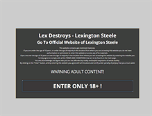 Tablet Screenshot of lexdestroys.com